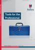 Rollins Product Catalogue 1 October March Tools for the Professional