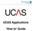 UCAS Applications. How to Guide