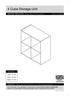 4 Cube Storage Unit. Assembly Instructions - Please keep for future reference. 011 xx 3555