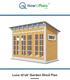HowtoPlans..org. Luxe 12'x6' Garden Shed Plan